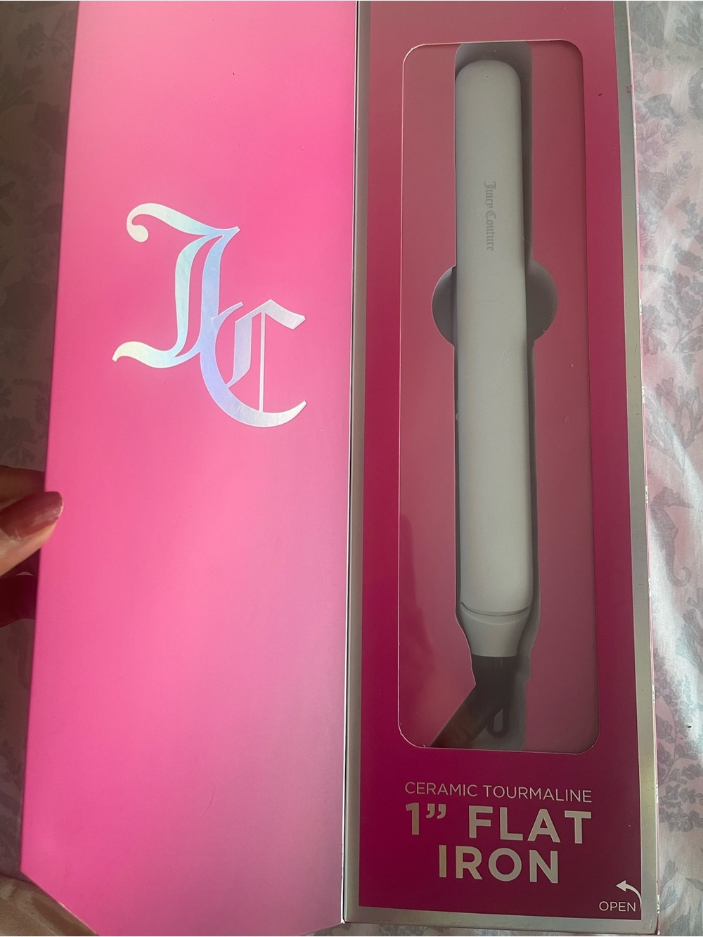 Juicy Couture Pink and White 1" Flat Iron